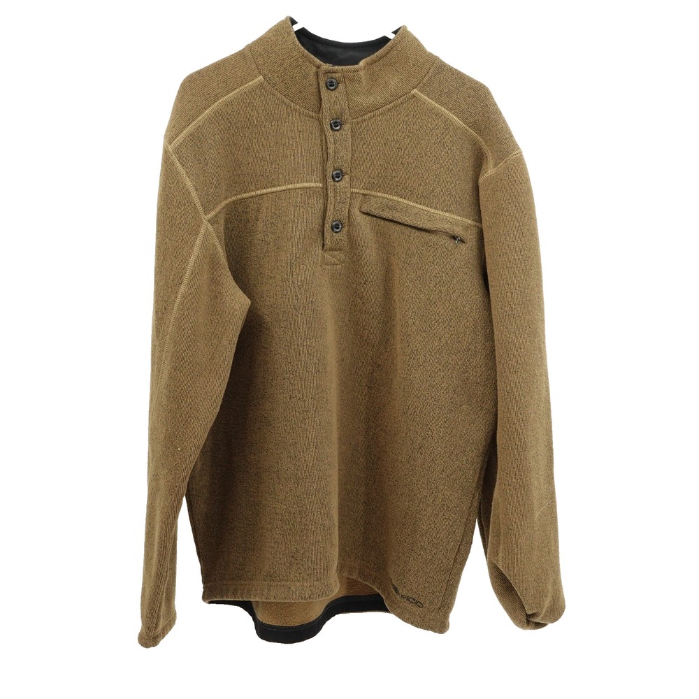 Ex Officio Pullover Sweatshirt SZ XL 1/4 Button Up Outdoor Hiking Gorpcore